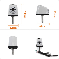 Kit de caméra de recul étanche 9 pouces AHD 1080P avec moniteur à écran partagé, vision nocturne, 9-36V pour remorque, bus, caravane