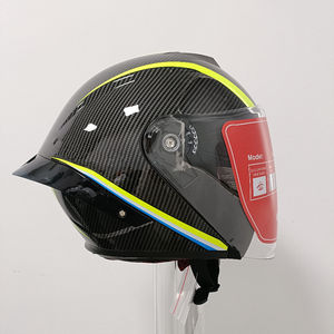 Usine de gros Motocross couleur jaune foncé Crash sécurité belle verre fantaisie dames casque de <span class=keywords><strong>moto</strong></span> à visage ouvert - Product Image 6
