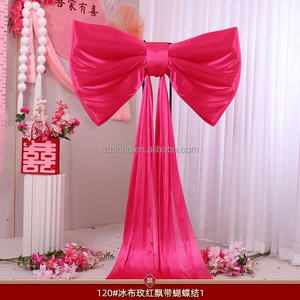 L92 Wholesales Hoge Kwaliteit Paars Zijde Roze Rose Rood Fluwelen Grote Strikjes Voor Bruiloftsfeest Evenement Verjaardag Achtergrond Decoratie - Product Image 6