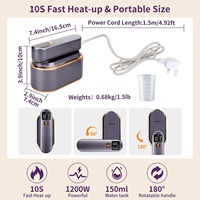 Ménage Portable Plat et Suspendu Double Usage 1200W 150ml Réservoir D'eau Mini De Poche Vêtement Vapeur Électrique Fer À Vapeur pour Voyage