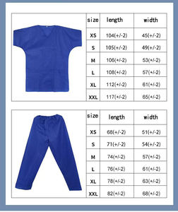 डिस्पोजेबल लैब कोट sms गैर बुना कपड़े वाटरप्रूफ स्क्रब - Product Image 5