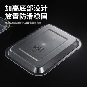 Acrylic Serving Tray Rectangular Commercial Grade Transparent Unbreakable Restaurant Use Polished Finish Dishwasher Safe - Product Image 4