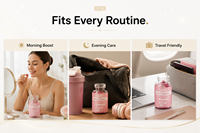 Gummies Premium Biotine Collagène Kératine Infusées à la Vitamine C pour la Croissance des Cheveux, une Peau Éclatante et des Ongles Forts – Complément Alimentaire