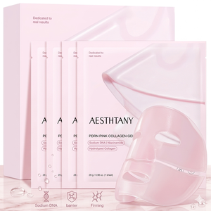 PDRN Jelly Gel <strong>Mask</strong> Sodium DNA Niacinamide Hydrolyzed Collagen | Overnight <strong>Face</strong> <strong>Mask</strong> For Glass Glow Elasticity Hydration - Product Image 1