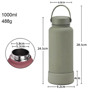 <span class=keywords><strong>Borraccia</strong></span> Sportiva di Lusso Personalizzata da 32oz, Isolata, con Base in Silicone Antiscivolo, Portatile e Opaca per Attività all'Aperto - Product Image 4