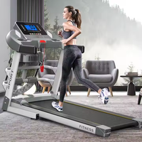 Caminadora Eléctrica Plegable Mejorada con Motor de 2HP, Velocidad de 10-15km/h, Pantalla LED, Máquina para Hacer Ejercicio Cardiovascular en Casa con Audio