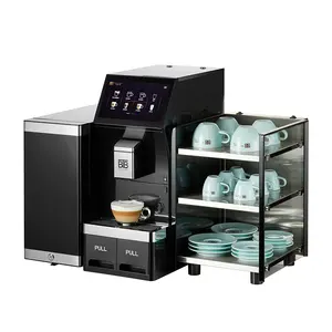 Máquina de café expreso comercial automática de alta calidad para oficina de hotel y restaurante