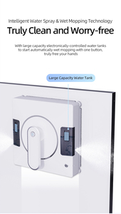 Robot nettoyeur de vitres de haute qualité avec télécommande et fonction de pulvérisation d'eau, double fonction pour usage domestique - Product Image 4