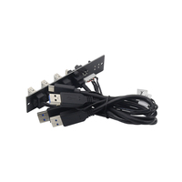 Caja de PC USB 3,0 Cable de Panel frontal 1 a 4 puertos USB 3,0 USB 3,1 Placa de circuito PCB Placa de E/S de audio Expansión de interfaz de placa base