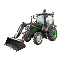 Mini-tracteur multifonctionnel exceptionnel de 100 CV, 4x4, à roues agricoles, transmission par engrenages, alimenté au diesel, rapport de test fourni