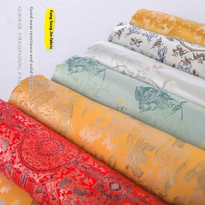 Song Brocade Tissu Jacquard Haute Densité 100% Polyester Nouveau Printemps Automne Style National Dynastie Han Chinoiserie Cheongsam Veste - Product Image 1