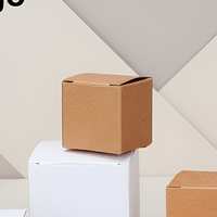 Boîte en papier kraft personnalisée de 1, 2, 3, 4, 5 pouces, boîte d'emballage polyvalente en carton blanc pour cadeaux de fête, artisanat, rangement, cadeaux d'affaires