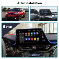 128G Android10.0 Radio Pour Toyota CH-R CHR 2018 + Voiture Lecteur Multimédia GPS Navigation Headunit Radio Audio Stéréo Magnétophone