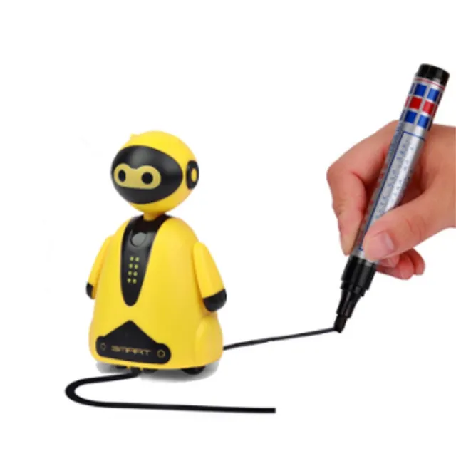 Drop Shipping Magic Pen Induktive Mini-Roboter-Autos pielzeug Folgen Sie Black Lines Inductive Robot Summer Game