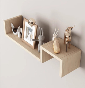 Scaffale Multifunzionale <span class=keywords><strong>in</strong></span> <span class=keywords><strong>Legno</strong></span> da Parete a 3/4 Livelli <span class=keywords><strong>per</strong></span> Cucina, Bagno, Soggiorno - Decorazione Resistente da Montare a Muro - Product Image 4