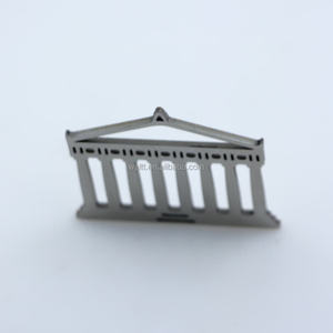 LLavero de acero inoxidable con corte láser personalizado, Temple atheniano, recuerdo de acróleo de Athens - Product Image 2