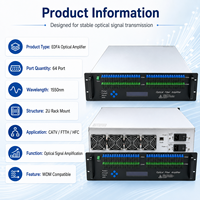 Amplificateur optique EDFA 64 ports 1550nm à haute puissance de sortie pour CATV FTTH HFC WDM