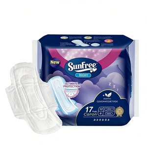 Serviettes hygiéniques jetables de marque OEM, vente en gros, étiquette privée personnalisée, super absorption, coton biologique, serviettes hygiéniques anioniques - Product Image 2