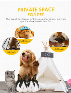 Personnalisation d'usine <span class=keywords><strong>tipi</strong></span> pour animaux de compagnie chien et chiot chat tentes <span class=keywords><strong>tipi</strong></span> lit maisons portables avec coussin épais - Product Image 5