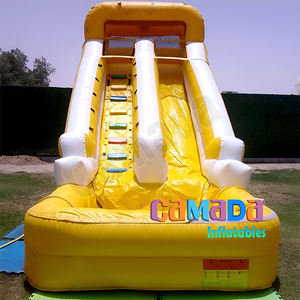 Nouveau 2 ans de garantie gonflable humide sec rebond diapositives PVC gonflable eau toboggan piscine jeux avec ventilateur et kits de réparation arrière-cour - Product Image 3