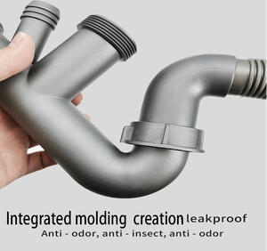 Ống Thoát Nước Thải PP Tỏa Sáng Hàng Đầu Ống Thoát Nước P Bẫy Thoát Nước Sau Khi Thoát Nước Ống Thoát Nước Bồn Rửa Nhà Bếp Bằng Nhựa Hệ Thống Thoát Nước Phù Hợp Miễn Phí - Product Image 5