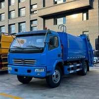 Camion poubelle compacteur 8 m³ pas cher 2025, 5 tonnes, petit camion compacteur de 8 m³ pour la collecte des déchets