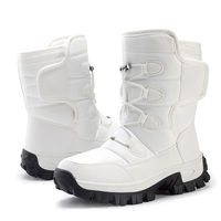 Bottes de neige à la cheville à coupe haute directe pour femmes chaussures en coton d'extérieur résistantes à la neige NOUVELLES chaussures de neige pour hommes livraison directe