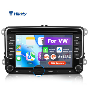 Hikity pour VW Magotan Passat Golf Polo Skoda Android Car Audio Autoradio 7 ''<span class=keywords><strong>6</strong></span> + 128G Wireless Carplay/Android Split Screen Stereo - Product Image 1