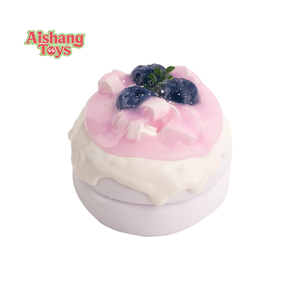 Juguete Antiestrés Divertido de Silicona de Grado Alimenticio con Forma de Mini Pastel de Queso y Arándanos, Estilo 2026, para Niños - Product Image 1