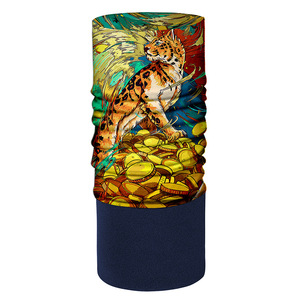 Masker Ski hangat untuk pria wanita, ikat kepala Set leher pola Solid, masker berkendara luar ruangan, bahan nilon beludru Jerman bersepeda musim dingin - Product Image 6