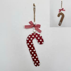 Ornements de Noël en forme de barres chocolatées faits à la main, pendentifs en bois imprimés UV, design rectangulaire, style vintage, écologiques - Product Image 2