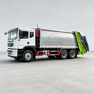 Camión de basura compactador hidráulico Dongfeng Huashen 6*4 de bajo consumo de combustible con brazo oscilante para la industria de reciclaje de residuos - Product Image 3