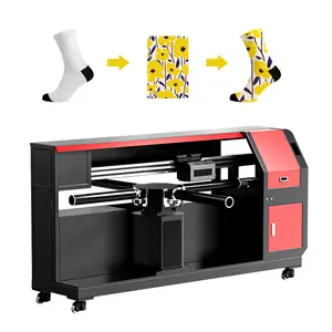 2024 di vendita calda di 360 gradi di cotone senza cuciture calzino rotativo stampante digitale a getto d'inchiostro calzino macchina
