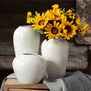 <span class=keywords><strong>Vase</strong></span> de Sol ou de Table en Céramique de Jingdezhen <span class=keywords><strong>Grand</strong></span> Modèle, Classique Noir et Blanc, Style Traditionnel Chinois, Idéal pour Décoration Maison ou Mariage - Product Image 1