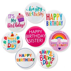 เข็มกลัดปักลายสุขสันต์วันเกิดสำหรับเด็ก ป้ายสีสันสดใส เด็กชายและเด็กหญิง วัยรุ่น ผู้ใหญ่ ขนาด 58 มม. - Product Image 2