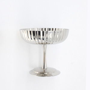 Duurzame essentiële accessoire van hoge kwaliteit, moderne gepatroneerde schaal, ijsbeker, roestvrijstalen kelk, wijnglas met hoge voet - Product Image 6
