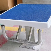 Banc de départ pour piscine en fibre de verre, plateforme de départ antidérapante pour compétition