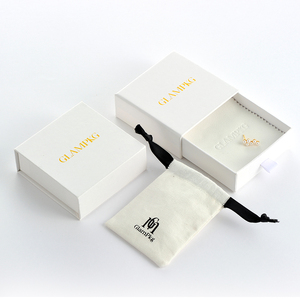 Custom Logo White Sliding Drawer <b>Paper</b> Jewelry Gift Box for Rings Earrings Necklace Bracelet OEM ODM Wholesale - Product Image 4