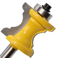 Bit Router Cetakan Wajah Kolom Manik-manik Bullnose Shank 8Mm, untuk Alat Pertukangan