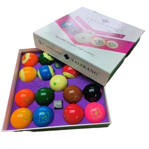 Bolas de Billar Americanas de 5.72cm, Tamaño Estándar, Juego de 16 Colores, Venta al Por Mayor para Juegos de Billar - Product Image 5