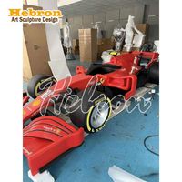 Personalización Adecuada para Decoración de Paredes, Letrero con Logotipo de Coche de Carreras F1 Hecho a Mano con Fibra de Vidrio, Escultura de Resina