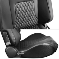 JBR 1087-Station de jeu simulateur de voiture universel de haute qualité en cuir avec coutures spéciales, siège de course réglable Sim Bucket