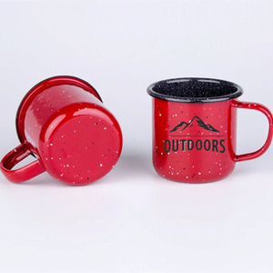 12oz 16oz de espesor MERCADO DE EE. UU. Rojo Negro naranja logotipo personalizado impreso esmalte <span class=keywords><strong>cerveza</strong></span> cervecería whisky taza para beber taza con borde SS - Product Image 3