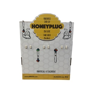 Cardboard Hook Display Stand 4 Hooks Counter Top Display PDQ Retail Show <b>Box</b> Cardboard <b>Box</b> Display With Hooks - Product Image 4