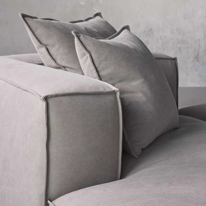 Luxury cloth indoor home furniture 3 pieces double chaise modular L shape sectional Living Room Sofas
