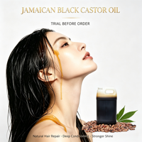 Huile de ricin noire jamaïcaine en marque propre, naturelle et biologique pour la croissance des cheveux - 100% pure, pressée à froid, non raffinée, sans hexane |   500 ml