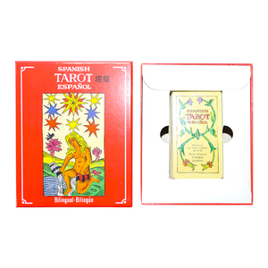 Cartas de oráculo de cubierta de <span class=keywords><strong>Tarot</strong></span> oculta, originales con guía impresa personalizada, Cartas Del <span class=keywords><strong>Tarot</strong></span> En Idioma españa - Product Image 3