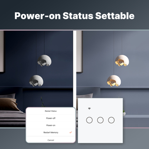 MOES Have/No Neutral Glass <b>Wall</b> US 1 2 3 4 Gang Touch <b>Light</b> Tuya Smart <b>Switch</b> Wifi DS-121JL-US1 Tuya Smart <b>Switch</b> DS-121JL-US1 - Product Image 6