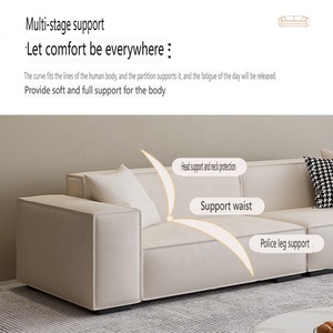 أريكة إيطالية مربعة الشكل ملائمة لغرفة المعيشة وغرفة النوم وبهو الفندق - Product Image 6