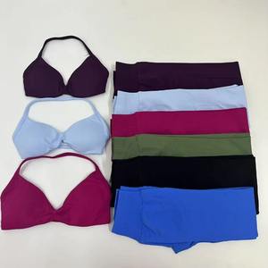 Nahtloses Yoga-Set für Damen, Workout-Scrunch-Leggings-Set, Sport-BH mit Trägern, Fitness-Gym-Kleidung, Workout-Set, 2-teilig - Product Image 3